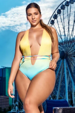 Plus Size Miami Sunset Monokini -3 Wish Sexy Shop ep6687x 20miami 20sunset 20front
