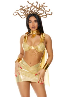 Forplay Plus Size Golden Medusa Costume