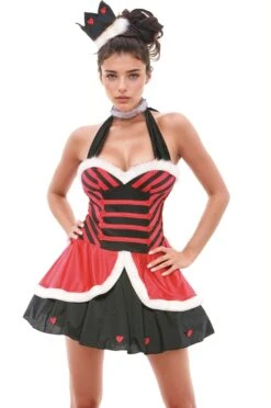 Coquette Adult Queen Of Hearts Costume