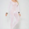 Opaque Long Sleeve Bodystocking