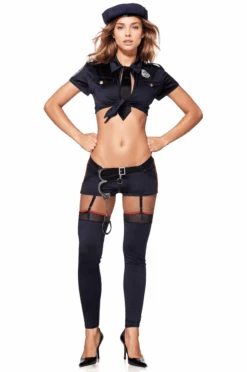 Coquette Sexy Satin Cop Costume