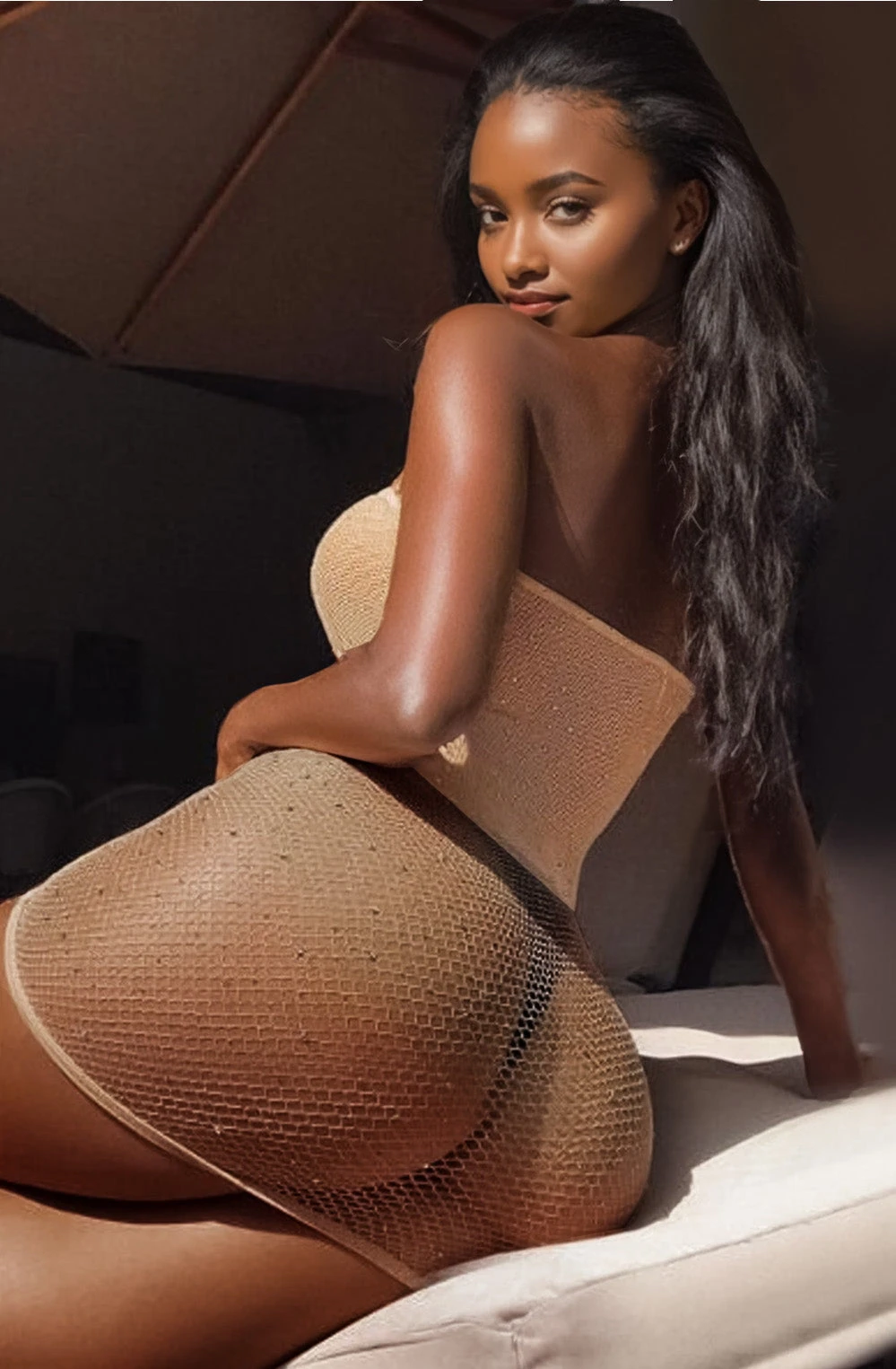 Strapless Mesh Chemise 6 Strapless Mesh Chemise - Image 6