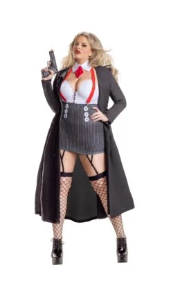 Dreamgirl Plus Gangster Babe Costume