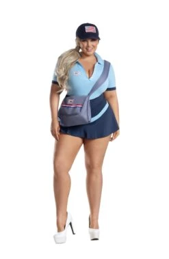 Dreamgirl Plus Postal Honey Halloween Costume