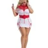 Dreamgirl Plus Zip Up Nurse Halloween Costume