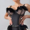 Fine Feather Garter Teddy
