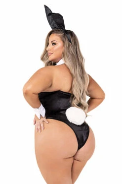 Plus Size Classic Playboy Bunny Costume -3 Wish Sexy Shop rcpb127x blk back