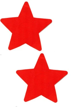 Red Satin Star Nipple Pasties