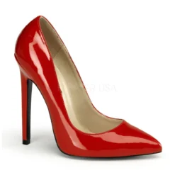 PLEASER 5" Red Pointed Toe Pump Shoes*