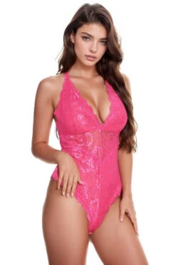 Lacy V-Cut Teddy -3 Wish Sexy Shop uN F17gML04efET1