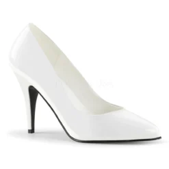 PLEASER 4" Heel Classic Pump - White*