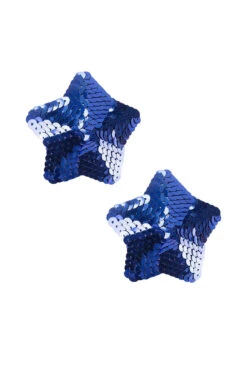 Sequin Star Pasties 5 Sequin Star Pasties -3 Wish Sexy Shop w2569 blue