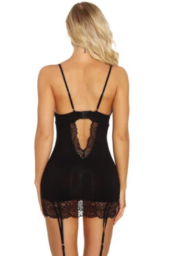 Feather Lace Chemise -3 Wish Sexy Shop w3865 black back 4b3bf5b4 c585 4054 b6e7 b46d81e9404b
