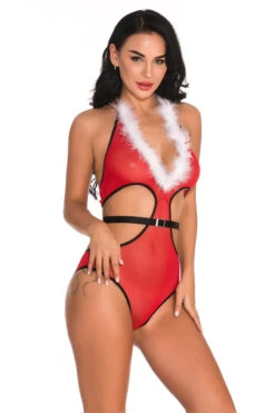Santa Crossing Teddy -3 Wish Sexy Shop w6028 red front 1