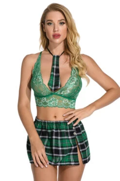After School Sweetie Set -3 Wish Sexy Shop w8073 green front 3