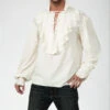 Men's White Pirate Costume Shirt